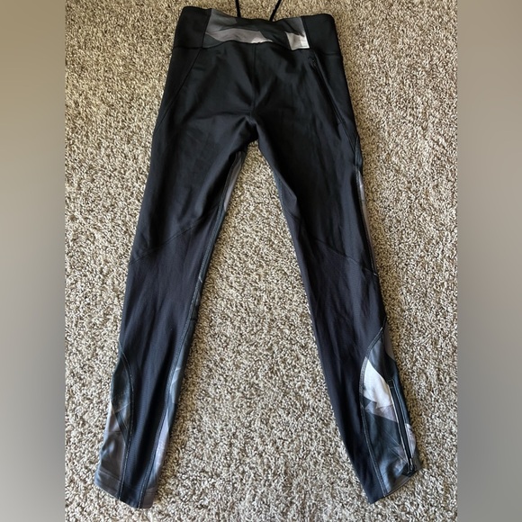 Under Armour Fly Fast Compression Black Multicolor Yoga Run Gym Tights Medium - Picture 3 of 9